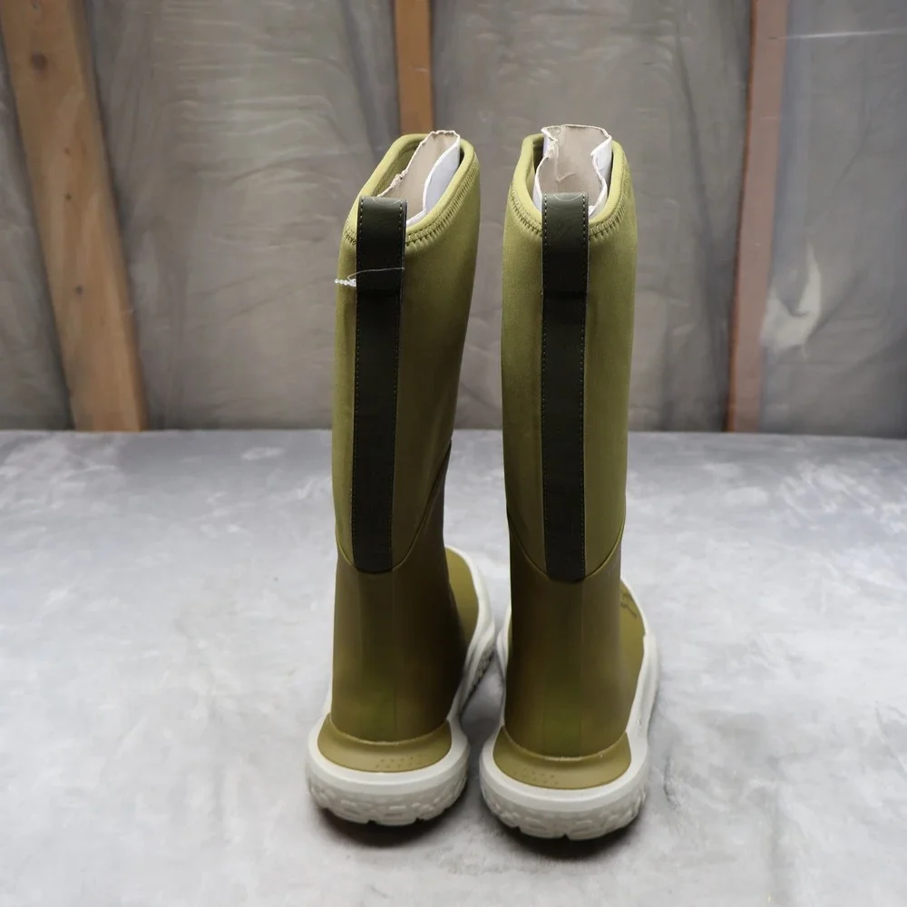 Under Armour Mens 9 Boots Green Mud Freak Waterproof Pull-On‎ Tall Rubber NEW